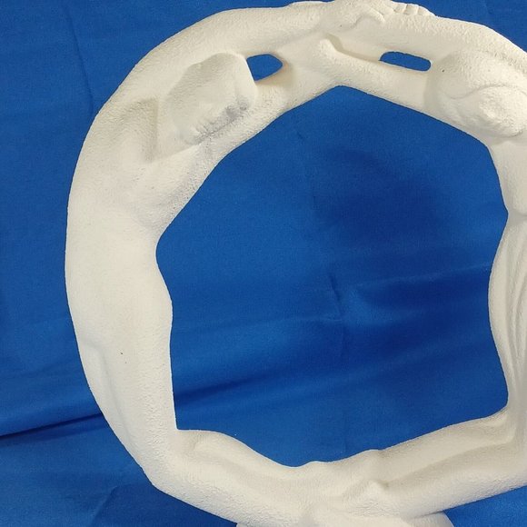 Royal Haeger Eternity Circle of Love White Art Pottery - Picture 6 of 12